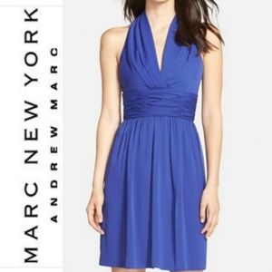 Chiffon flowy blue dress